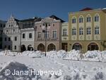 Bruntál, Nám. Míru, zima