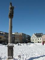 Bruntál, Nám. Míru, zima