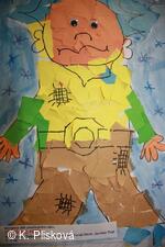 Strašidlo Pepík, děti z MŠ